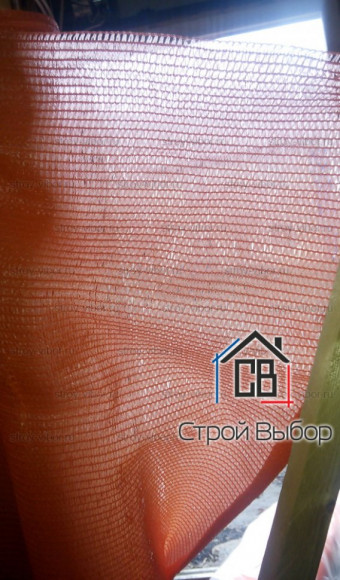 Фасадная сетка 80 г/м2 Оранжевая 3x50м Фасадная сетка 80 г/м2 Оранжевая 3x50м